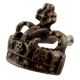 Antique Crown Iron Dresser Knob