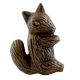 Antique Squirrel Iron Dresser Knob