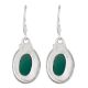 92.5 Sterling Silver Green Aventurine statement Earrings For women