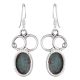 92.5 Sterling Silver Earings and Crafted Malachite Earrings