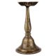 Brass Oil Lamp South Indian Engraved Diya Light Stand
