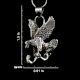 92.5 Sterling SilverÂ Eagle Pendant Flying Bird Necklace Charm Jewellery