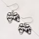 Theatre Mask 92.5 Sterling Silver Hanging Earrinngs