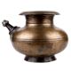 Brass Holy Water Pot With Stout With Patina