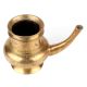 Golden Brass Kindi Water Pot With A Curved Spout