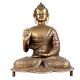 Brass Meditating Blessing Buddha With Kalash In One Hand