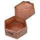 Copper Storage Box Embossed Six Sided Handmade Box