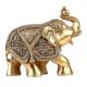 Brass Trunk Up Elephant Statue For Home Decoration