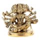 Handmade Panchmukhi Sitting Brass Hanuman Statue