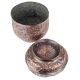 Handmade Broad Copper Canister Repousse Storage Box With Lid