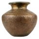 Brass Water Pot With Floral King Images Engraved Pot