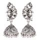 92.5 Sterling Silver Earrings Peacock Tribal Bell Dangle jhumkis