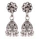 92.5  Sterling Silver Earrings Floral Jali Design Jhumkis