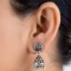 92.5 Sterling Silver Earrings Ethnic Daily Wear Jhumki Earrings