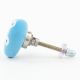 Turquoise Tiny  Flower Knob