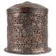 Decorative Copper Box With Lid Jali Cut Work Round Box