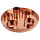 Hand Hammered Copper Dish Set of  Six Pieces