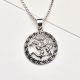 Handmade Ornate Aum or Om 925 Sterling Silver Pendant