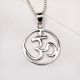 92.5 Sterling Silver Om Pendant Spiritual Jewellery