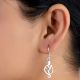 92.5 Sterling Silver Earrings Hindu Om  Ganesha Earrings