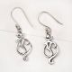 92.5 Sterling Silver Earrings Hindu Om  Ganesha Earrings