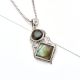 92.5 Sterling Silver Royal Labradorite Gemstone  Pendant