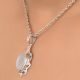 92.5 Sterling Silver Boho Chic Moonstone PendantÂ Designer Frame Pendant