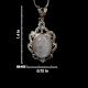 92.5 Sterling Silver Boho Chic Moonstone PendantÂ Designer Frame Pendant