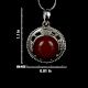 92.5 Sterling Silver Pendant Carnelian Mystical Gemstone Pendant