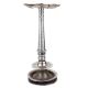 South Indian Brass Oil Lamp With Silver Polish