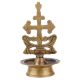Brass Oil Lamp Christian Design Art Decor Piece