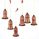 Hand painted Multi Colored Bell Paper Mache Christmas Ornaments (Set Of 6)