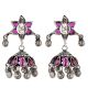 Amethyst Floral 92.5 Sterling Silver Earring Every Day Jhumki For Women