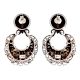 92.5Sterling Silver Earrings with Floral Pattern Chand Bali Designer Earrings
