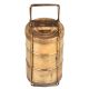 Hand made Brass Tiffin Box With Three Compartments