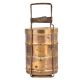 Traditional Brass Tiffin Box With Three Containers