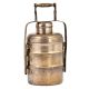 Four Tier Brass Tiffin Box With A Small Box On Top Container