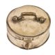 Round Brass Storage Box With Latch And Handle
