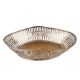 Perforated Basket Weave Aluminum Serving Tray Fruit Bowl
