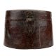 Round Long Copper Storage Box With Latch
