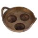 Brass Pot Cooking Appam Kitchenware With Three Round Cavities