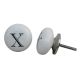 X  Alphabet Ceramic Cabinet Knob