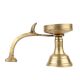 Round Brass Oil Lamp With Cobra Head Handle