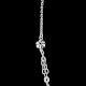 92.5 Sterling Silver Double Layered Necklace With Flower Beads