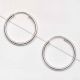 Simple 92.5 Sterling Silver Hoop Earrings Foe Women And Girls