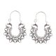 92.5 Sterling Silver Earrings Bali Filigree Heart Drop Dangler