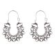 92.5 Sterling Silver Earrings Bali Filigree Heart Drop Dangler