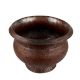 Copper Pot And Planter Engraved Tribal Flower Design