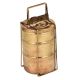 Brass Tiffin Box Three Tier Handmade Lunch Carrier