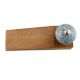 Blue Circles Crackle Ceramic Wooden Door Stopper